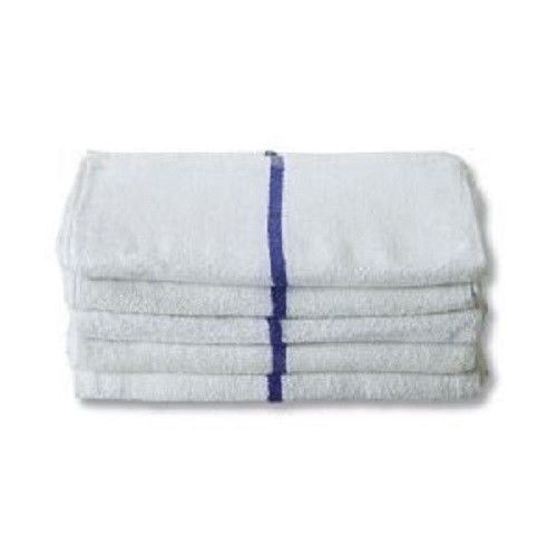 48  new striped bar towels bar mops 100% cotton 16x19 premium chefs supply 32oz for sale