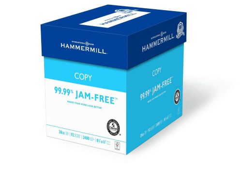 Hammermill Copy Paper, 20lb, 8-1/2 x 11 92 Bright, 2400 Sheets/6 Ream (150200P)