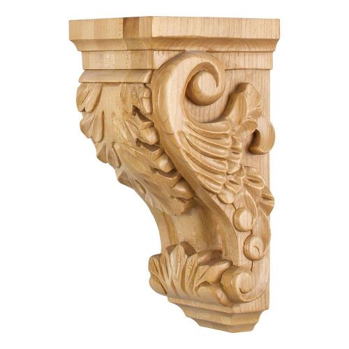 One- 4-1/2&#034; x 5&#034; x 10&#034; -Small Acanthus Traditional Corbel