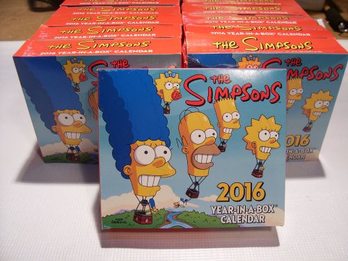 Lot of 6 The Simpsons 2016 Year In A Box Daily Desk Calendars