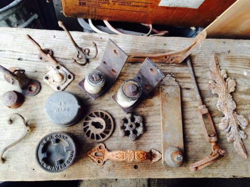 Antique Threaded Metal Fittings Steampunk Lamp Parts Industrial Art