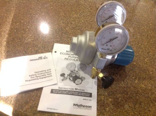 Specialty Gas Regulator W/ Gauges by Air Products  4000 PSI Inlet E12-Q-N515C