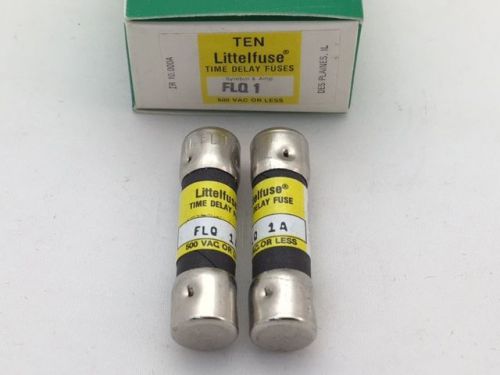FLQ1 – Littelfuse, 1 Amp 500vac, Slow Blow, Midget Fuse, (Size: 5AG)