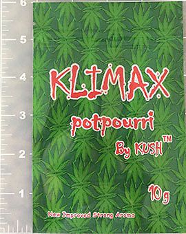 Klimax Potpourri By Kush Red 10 g *50* Empty Bags