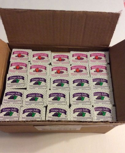 Jelly-single serve grape jelly and mixed fruit for sale