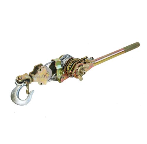2 ton ratcheting lever hoist hand puller come along 2 hooks cable dual gear hd for sale
