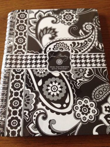 Vera Bradley Mini Notebook With Pocket - Midnight Paisley