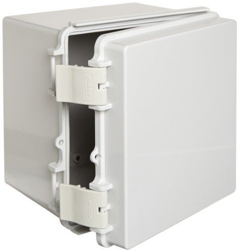 BUD Industries NBF-32314 Plastic Outdoor NEMA Economy Box with Solid Door,