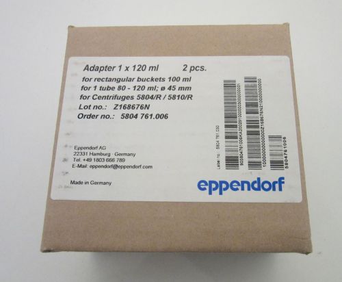 Eppendorf 1 x  120ml adapters, cat. # 022637720 for sale