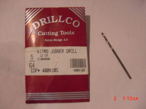 &gt;New&lt; Drillco Drill Bits 5/64 HD Series Nitro Jobber Drill EDP# 400N105  USA
