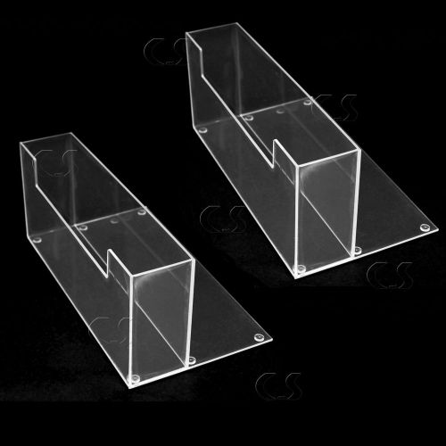 2X Counter Top 9&#034; Brochure/Magazine Holder Display Clear Acrylic NEW _305-05x2