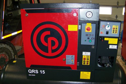 Chicago pneumatic qrs 15hpd new  rotary screw compressor with air dryer for sale