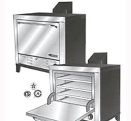 Peerless ovens c231 double stack gas fired pizza oven countertop stainless front for sale