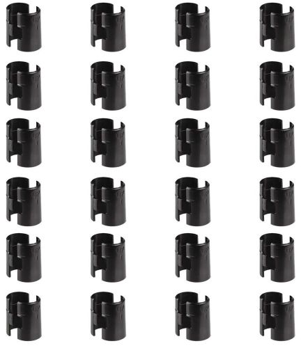 12 set pack wire shelving clips, plastic black metro - alera- lowes - home depot for sale