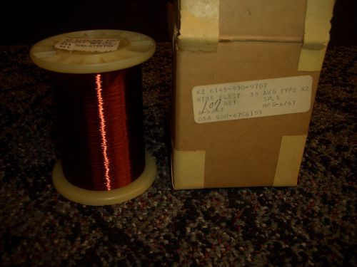 Vintage Roll of  KZ Copper Magnet  Wire 35 awg gauge 1.07 pounds