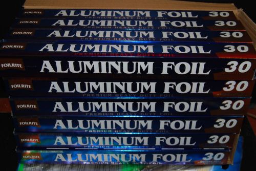 Lot Of 24 pc HEAVY DUTY ALUMINUM FOIL 30 SQ FT(6.75 yards x 17.7&#034;) Free Shipping