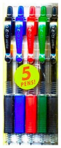 10  PILOT G2 0.5MM extra fine ASSORTED COLOR ROLLERBALL GEL PENS