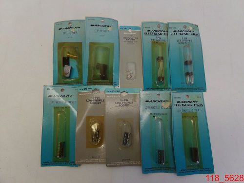Mixed lot of 10 radioshack 276-1980 1988 1991 1992 16- 8- pin dip header sockets for sale
