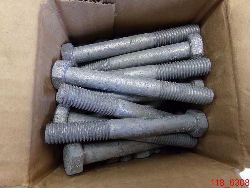 Qty=26 1/2-13 x 4 hex head cap screw grade 5 plain steel bolts for sale