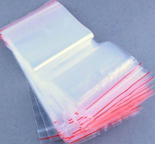 100x 6*9cm zip lock bags 2mil poly bag reclosable plastic small baggies s for sale
