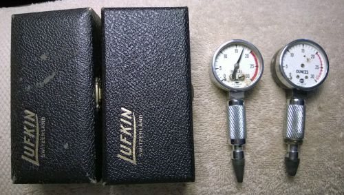 Vintage lot 4  lufkin ounce gauges tooling measure sets cases tool for sale