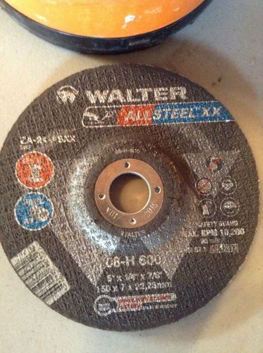 Walter Grinding Wheel 08-b 600 Lot Of 25 6&#034;X1/4&#034;x7/8&#034;