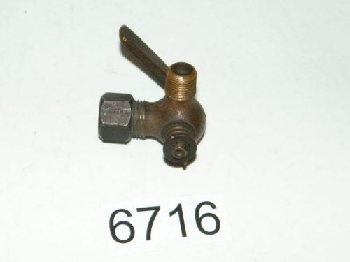 Vintage imperial brass 90° brass shut off valve 1/8 npt x 5/16 compression for sale
