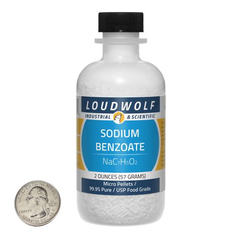 Sodium benzoate / micro pellets / 2 ounces / 99.9% pure food grade / ships fast for sale