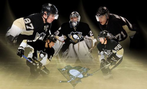 Through the looking glass Pittsburgh Penguin mouse pad