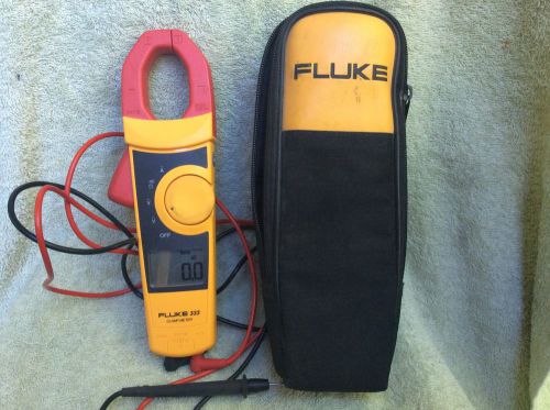 Fluke 333 Clamp Meter in Case. Great Condition. No Longer Used. Tong Tester. Amp