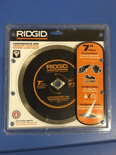 NEW RIDGID CT70CP 7 in. 7&#034; Continuous Rim Diamond Blade