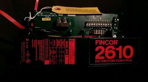 Manufactur Refurbished  Fincor 2610 DC DRIVE Motor Control 2611A  HALM JET SUPER