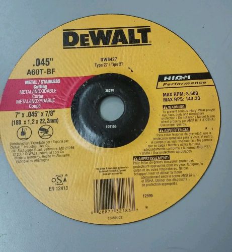DEWALT DW8427 CUTTING DISC 7&#034; .045