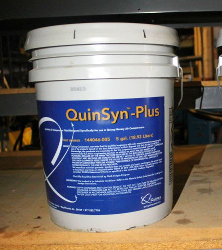Quinsyn-plus 144046-005 synthetic air compressor fluid 5 gallon (8638) for sale