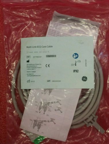 GE Multi-Link ECG 12 Lead AHA 2017006-001 Care cable 12FT