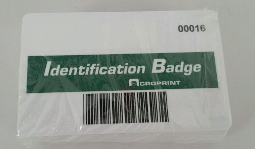 Acroprint Barcode Identification Badge swipe TQ600BC #16-50