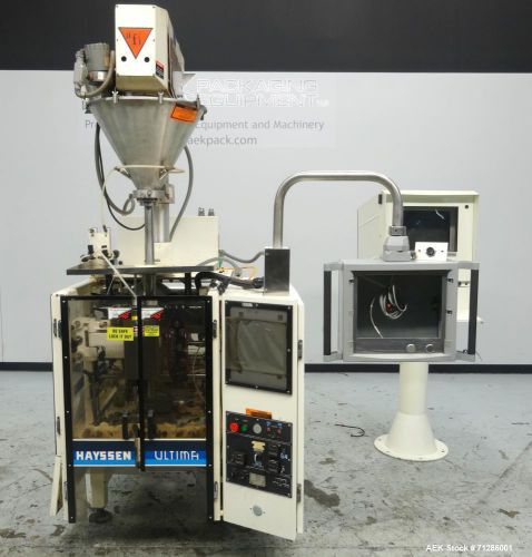 Used- hayssen model ultima coffeemax vertical form fill and seal machine with al for sale