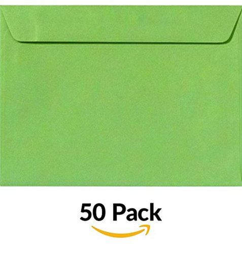 9 x 12 Booklet Envelopes - Limelight Green (50 Qty.)