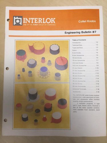 1981 Interlok Catalogs ~ Collet Knobs Cases Cabinets Panels Leads Card Frames