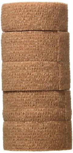 Coban self adhering wrap, 3m, 25mm wide x 4.5m long, tan colour -pack of  5 for sale