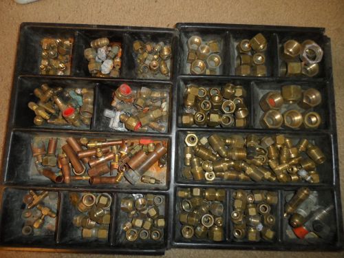 Lot Of Hundreds Of Copper And Brass Fittings
