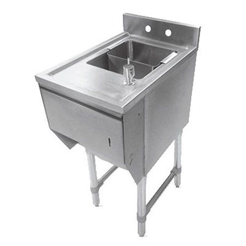 John Boos EUBDS-1221STD Underbar Sink Units - 12&#034; with soap and towel dispenser