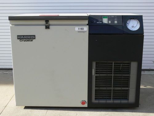 Harris cryostar qcx7150d15 laboratory ultra low -150 c freezer w/ chart recorder for sale
