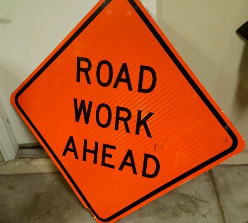 **real** road work ahead street sign garage man cave for sale