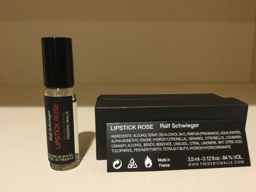 Frederic Malle Lipstick Rose 3.5ml .12 oz Ralf Schwieger EDP Spray Sample NIB