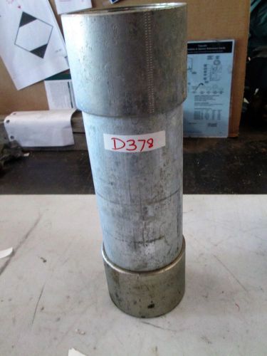 4&#034; threaded galvanized conduit nipple w/ couplings 12&#034; long (new) for sale