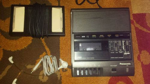 Panasonic RR-830 Standard Cassette Transcription Dictation Machine &amp; Pedal