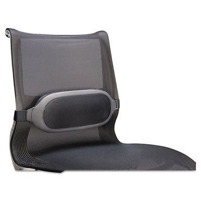 I-Spire Series Lumbar Cushion, 13-3/8w x 6-1/8d x 2-5/8h, Gray, Sold as 1 Each