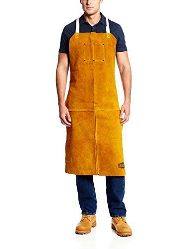West Chester 7010 Heat Resistant Leather Apron, 24 Width x 42 Height, Tan