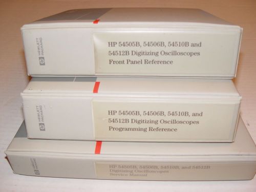 HP 54505B, 54506B and 54512 Digitizing Oscilloscopes Front Panel Reference HP 54